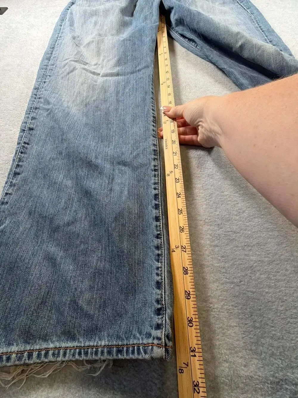 Lucky Brand 181 Relaxed Straight Men's Blue Jeans Size 40x32